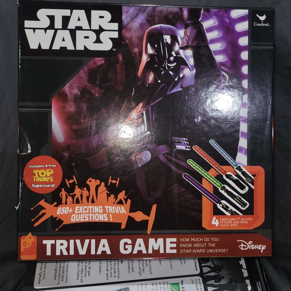 Star Wars Trivia Game Board Game Disney Complete Fun Family Night